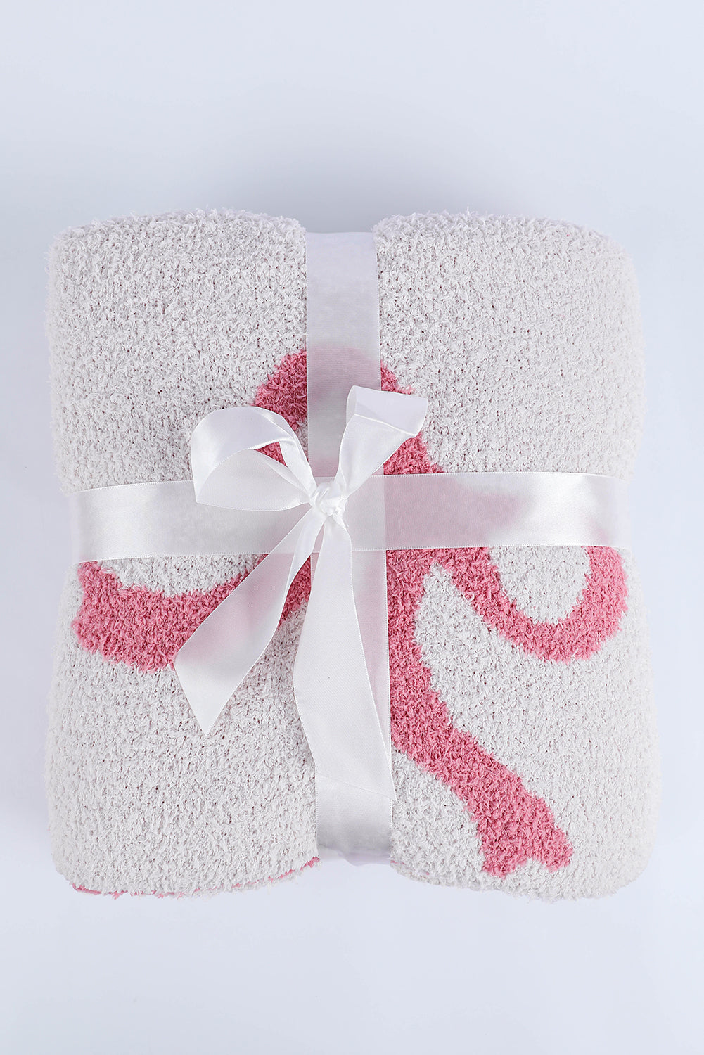 Pink Bow Printed Cozy Soft Throw Blanket