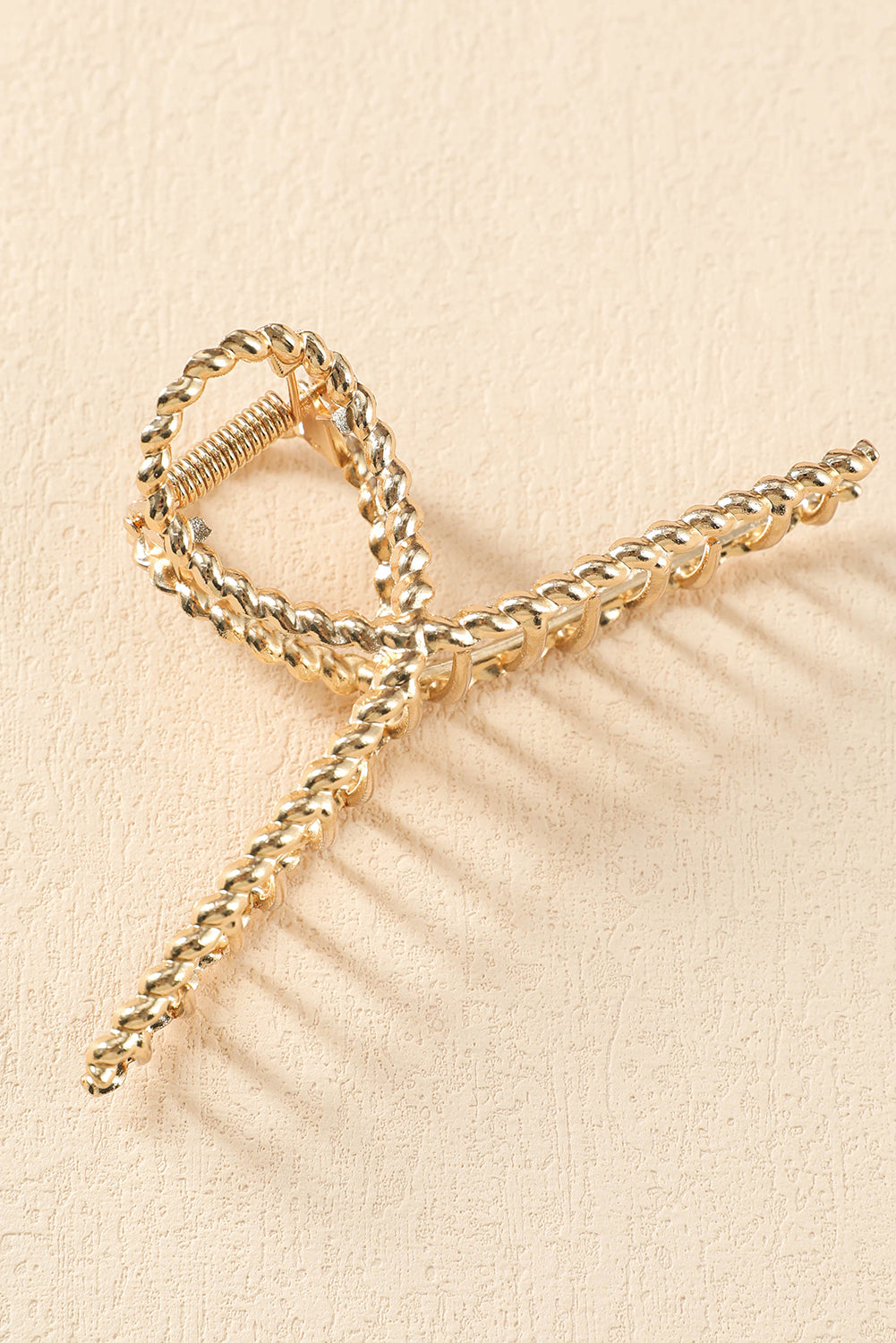 Gold Twist Large Alloy Hair Clip