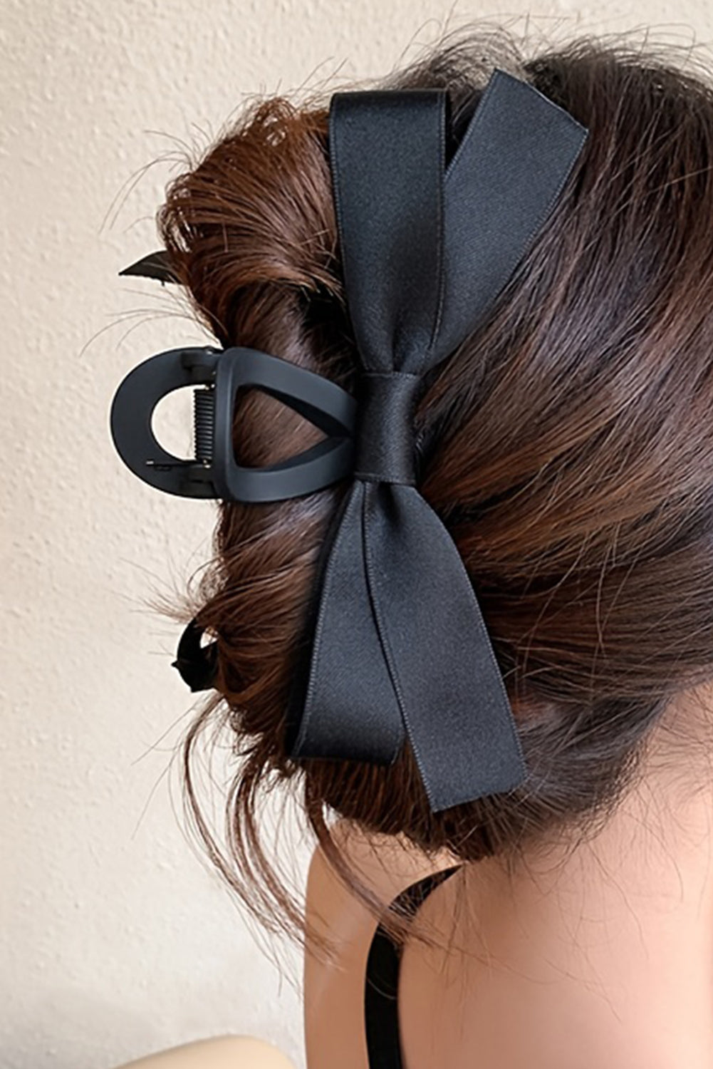 Black Bow  Hair Claw Clip