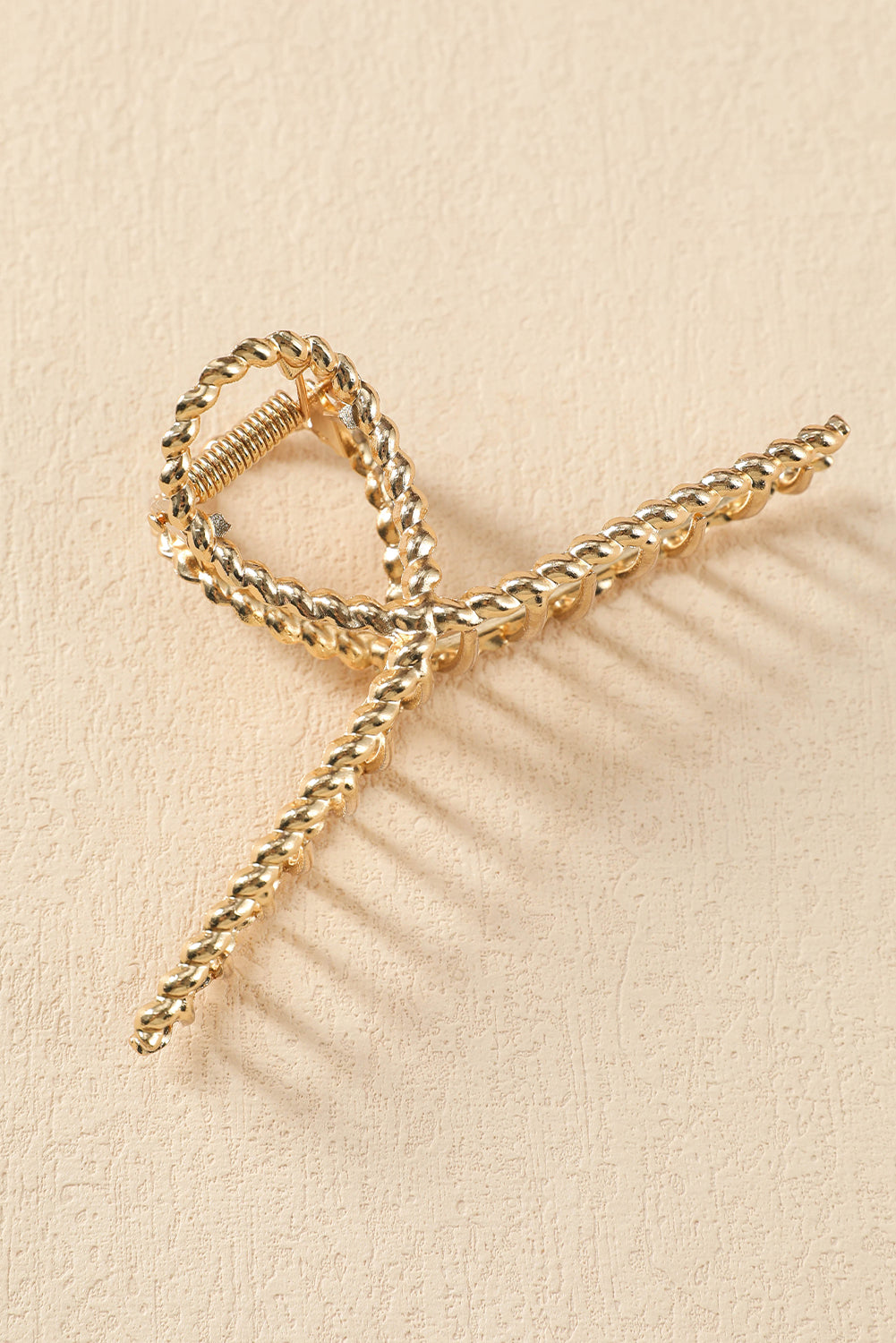 Gold Twist Large Alloy Hair Clip